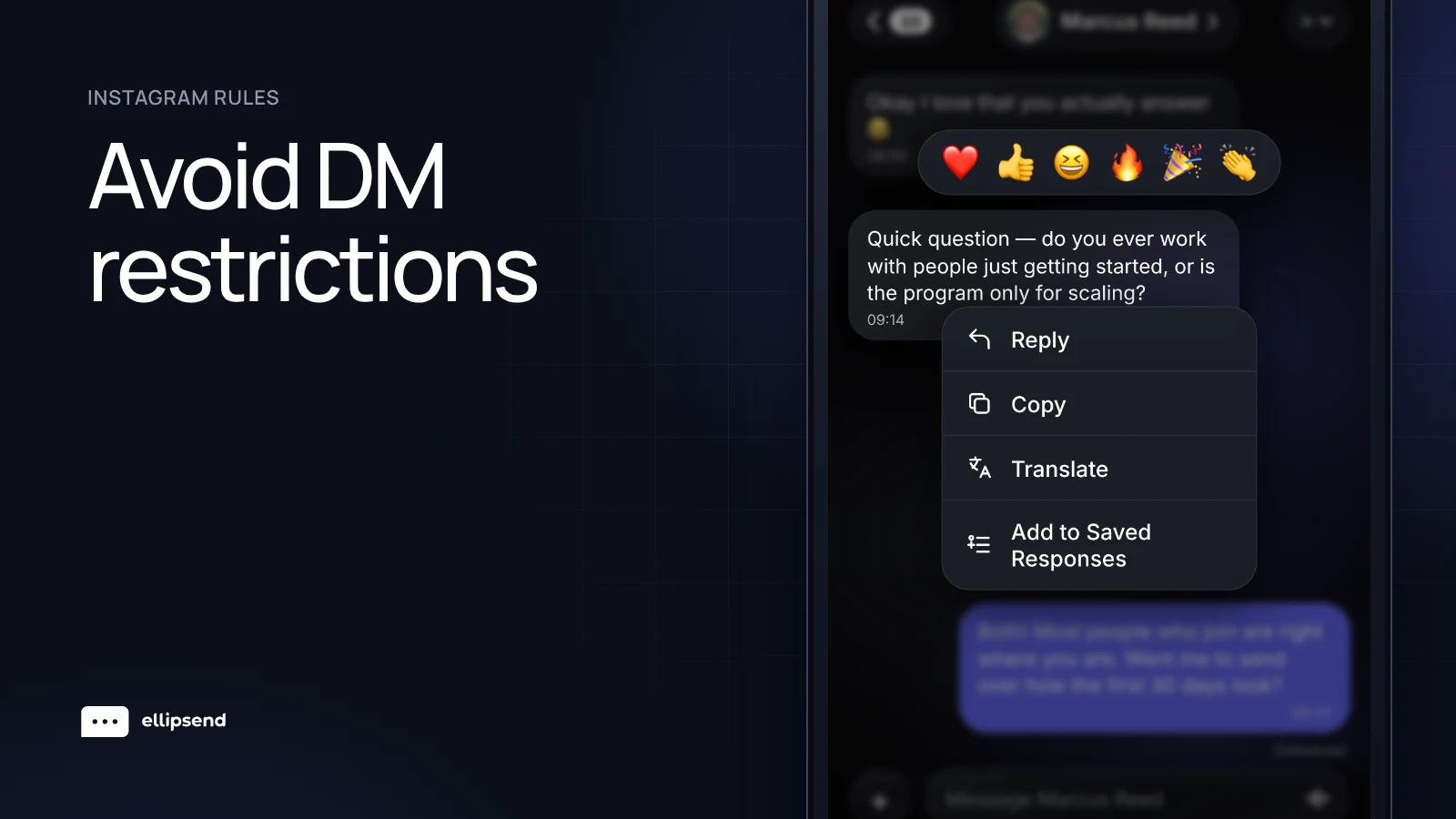 Avoid DM restrictions