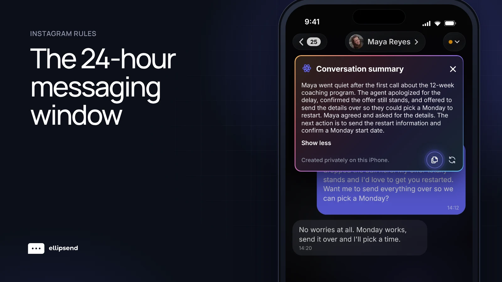 The 24-hour messaging window